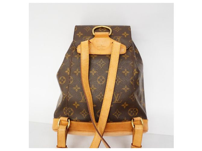 Zaino Louis Vuitton Monogram Montsouris MM Marrone - vista 11