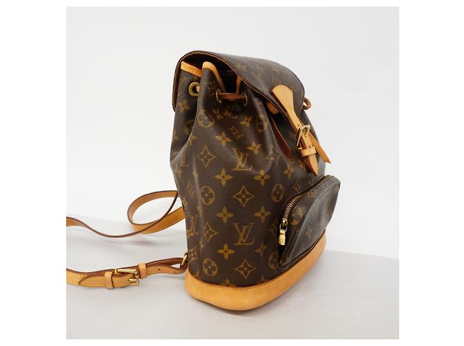Zaino Louis Vuitton Monogram Montsouris MM Marrone - vista 2