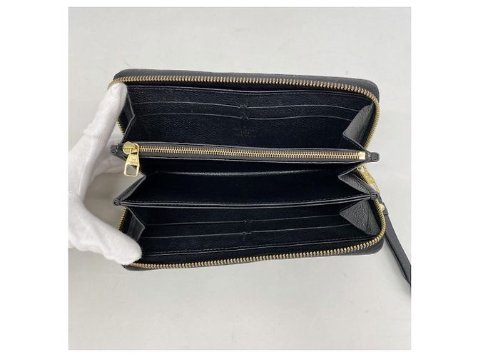 Louis Vuitton Monogram Empreinte Zippy Wallet Schwarz - Ansicht 3