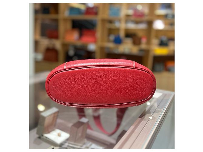 Hermès Borsa a secchiello Good News H Series in pelle Rosso - vista 5