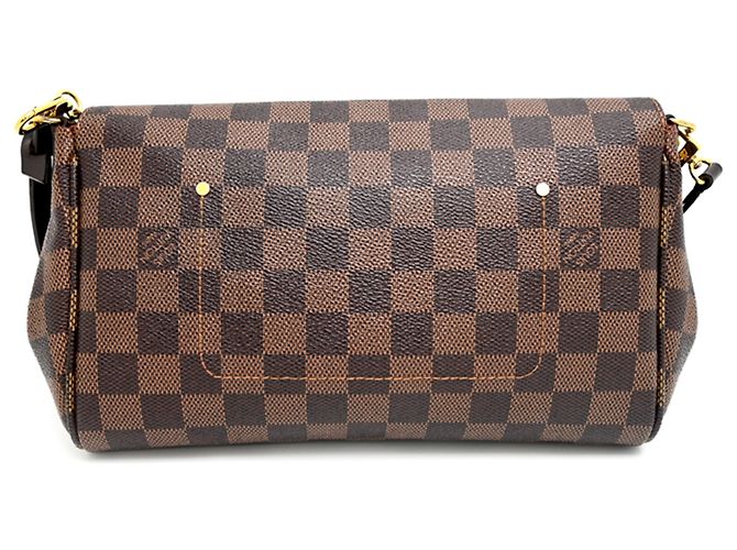 Borsa a Spalla Louis Vuitton Favorite MM Marrone - vista 2