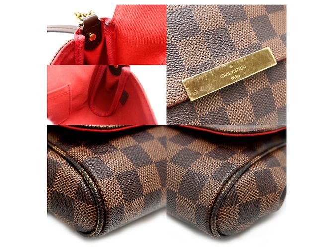 Borsa a Spalla Louis Vuitton Favorite MM Marrone - vista 7