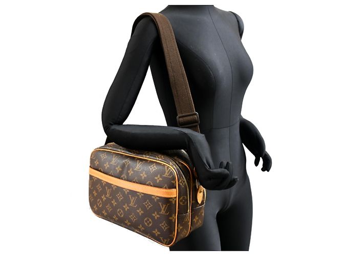 Borsa a tracolla Louis Vuitton Reporter PM Marrone - vista 9