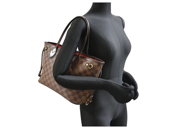 Borsa Tote da donna Louis Vuitton Neverfull PM Marrone - vista 10