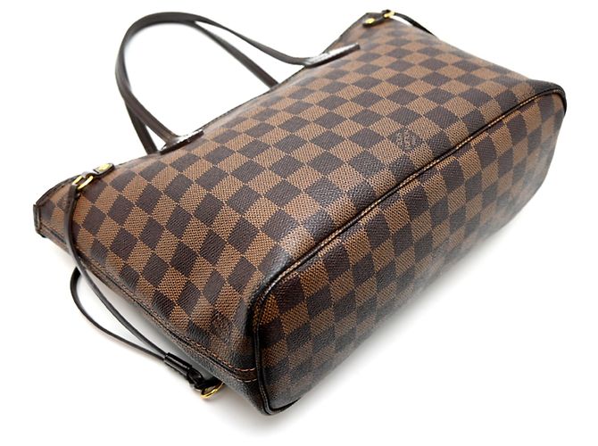 Borsa Tote da donna Louis Vuitton Neverfull PM Marrone - vista 4