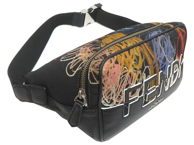 Borsa a tracolla collaborazione Fendi x Noel Fielding Nero - vista 3