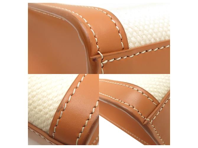 Céline Borsa a mano cabas verticale mini da donna Celine Marrone Beige - vista 10