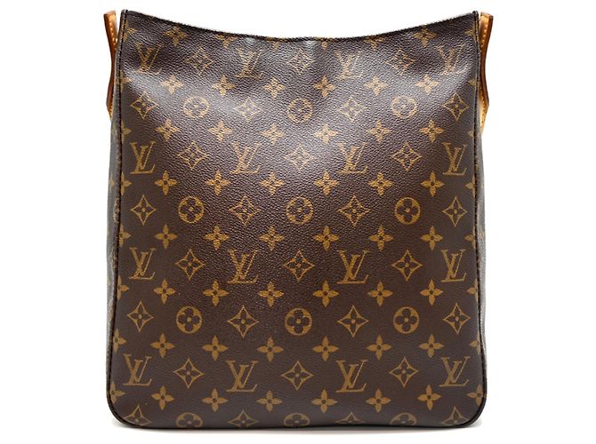 Bolso de hombro Looping GM para mujer Louis Vuitton Castaño - vista 2