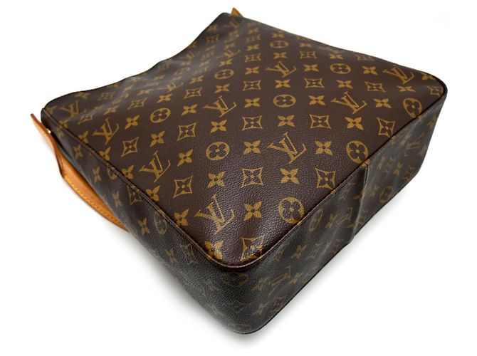 Bolso de hombro Looping GM para mujer Louis Vuitton Castaño - vista 4