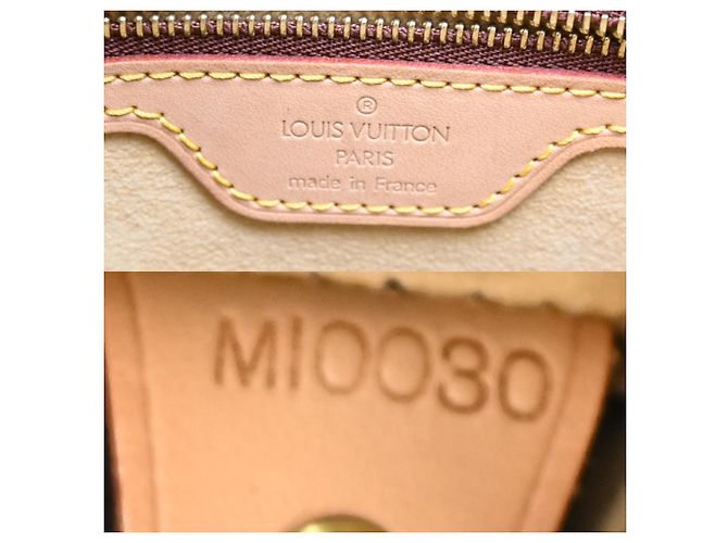 Bolso de hombro Looping GM para mujer Louis Vuitton Castaño - vista 9