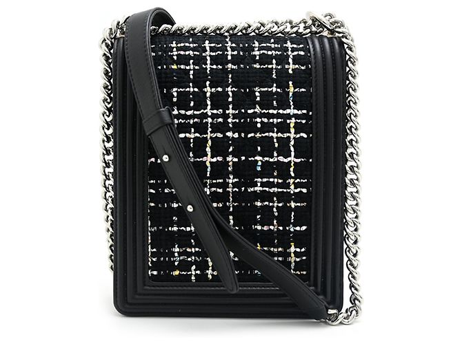 Bolso de hombro Chanel Boy para mujer AS0130 Negro - vista 2