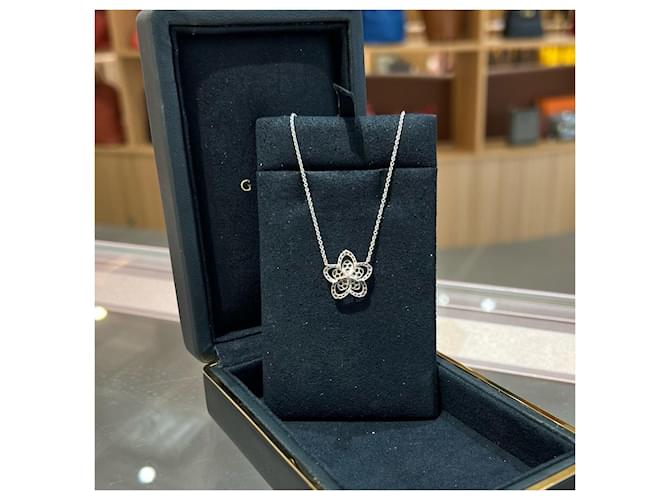 Graff Diamond Flower Halskette Silber - Ansicht 2