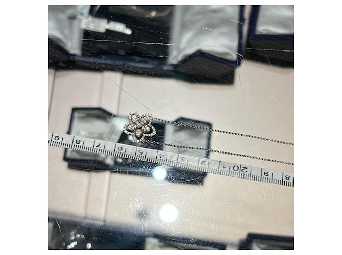 Graff Diamond Flower Halskette Silber - Ansicht 5