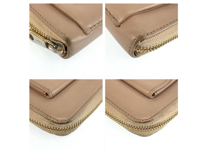 Portafoglio lungo Lily in pelle Chloé Marrone Beige - vista 3