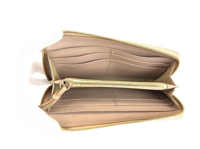 Portafoglio lungo Lily in pelle Chloé Marrone Beige - vista 6