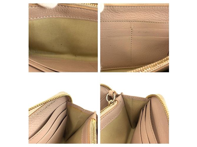 Portafoglio lungo Lily in pelle Chloé Marrone Beige - vista 9