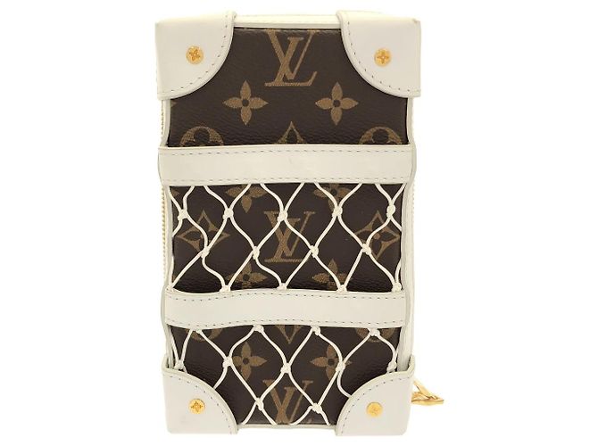 Borsa a tracolla Louis Vuitton Soft Trunk Phone Box Monogram Marrone - vista 2