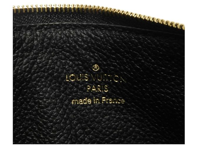 Monedero de cuero Louis Vuitton Portefeuille Curies Monogram Empreinte Negro - vista 10