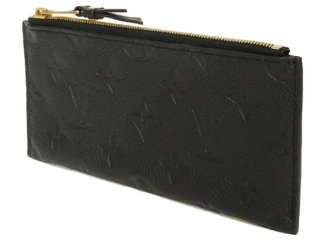 Monedero de cuero Louis Vuitton Portefeuille Curies Monogram Empreinte Negro - vista 2