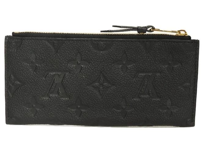 Monedero de cuero Louis Vuitton Portefeuille Curies Monogram Empreinte Negro - vista 3