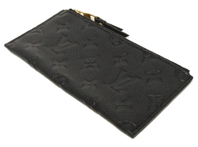 Monedero de cuero Louis Vuitton Portefeuille Curies Monogram Empreinte Negro - vista 4