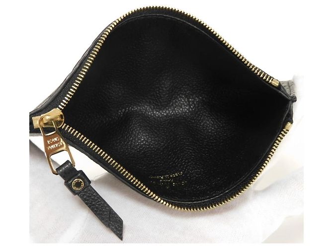 Monedero de cuero Louis Vuitton Portefeuille Curies Monogram Empreinte Negro - vista 9