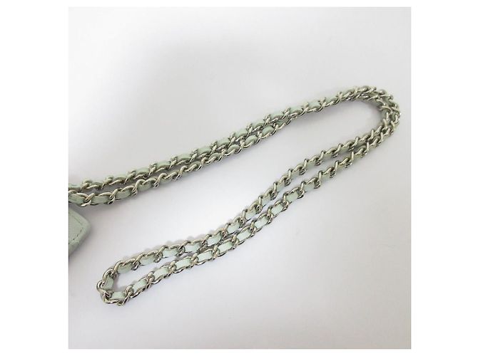 Chanel Matelassé Caviar Leather Chain Pass Case Blue - view 8