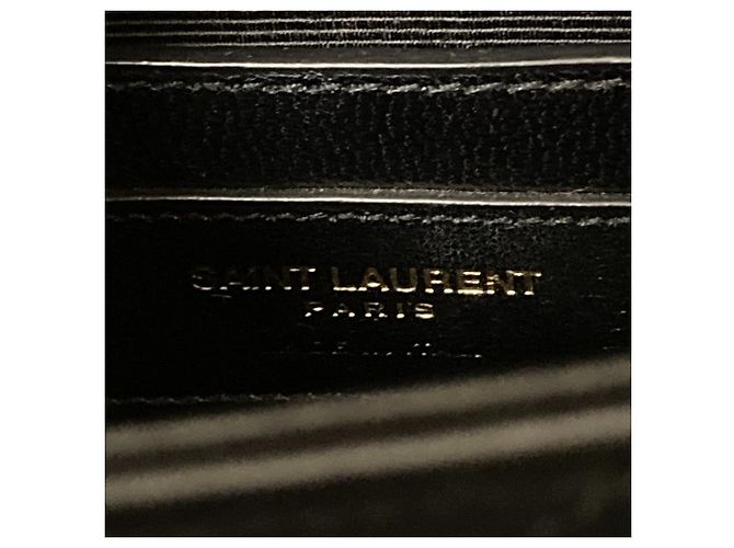Yves Saint Laurent Saint Laurent Paris BO MONOGRAMME V Stitch Chain Shoulder Bag Negro - vista 10