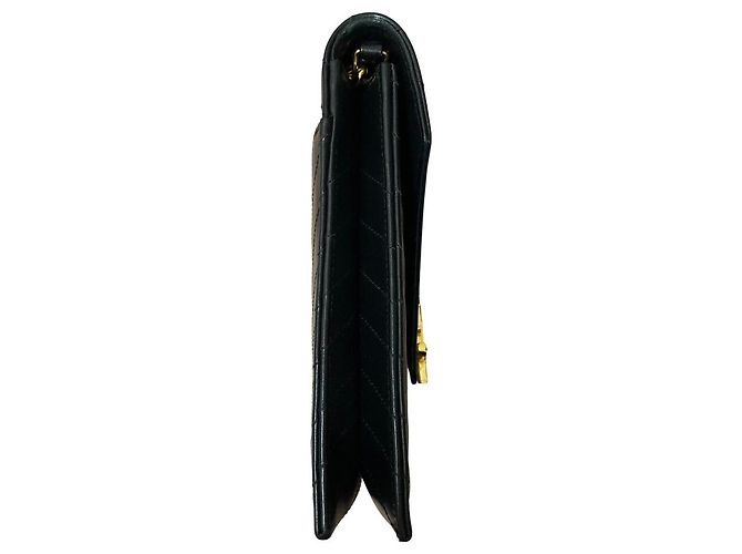 Yves Saint Laurent Saint Laurent Paris BO MONOGRAMME V Stitch Chain Shoulder Bag Negro - vista 4