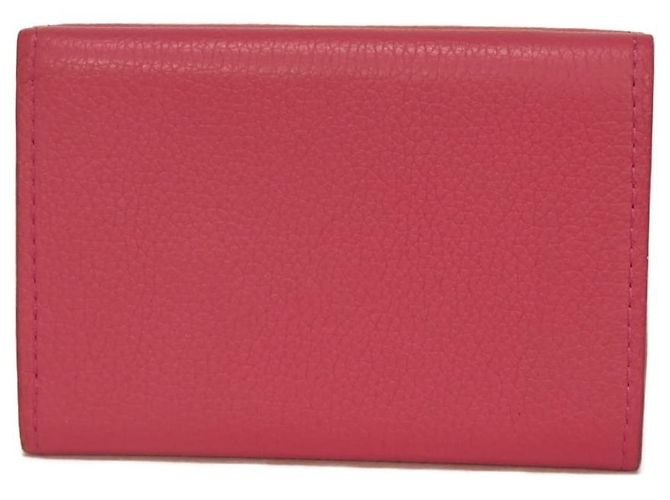Portafoglio Louis Vuitton Porte Feuille Lock Mini in pelle Rosa - vista 3