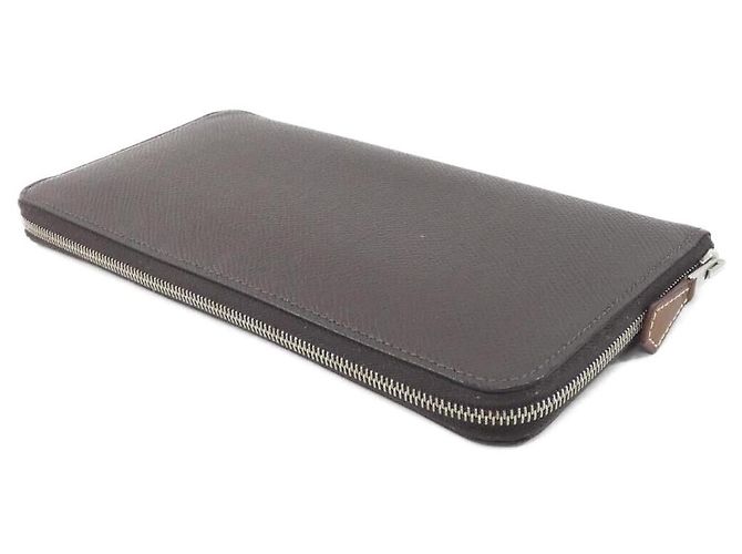 Silk In Hermès Hermes DELLA CAVALLERIA FAVOLOSA Epsom Silk Long Wallet Brown - view 2