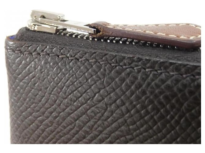 Silk In Hermès Hermes DELLA CAVALLERIA FAVOLOSA Epsom Silk Long Wallet Brown - view 5