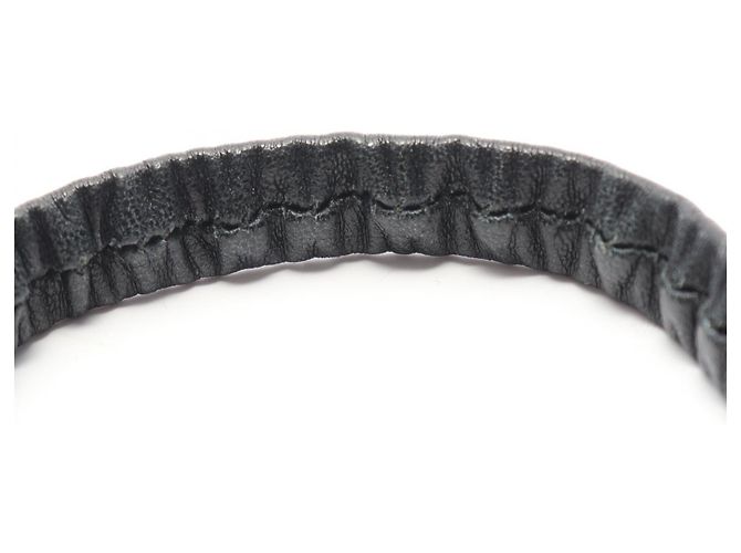 Bracciale in pelle Miu Miu Nero - vista 5