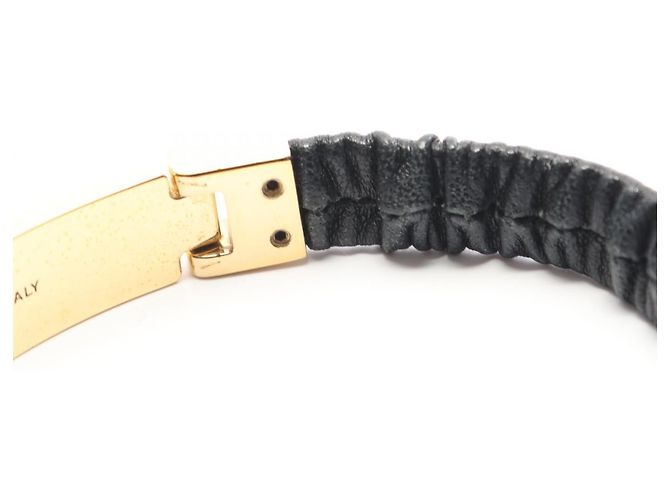 Bracciale in pelle Miu Miu Nero - vista 6