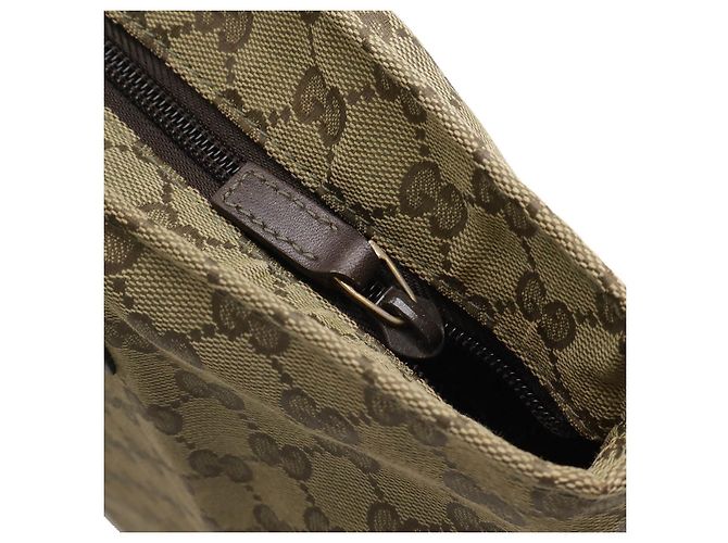 Borsa Tote Gucci GG Canvas Verde - vista 4