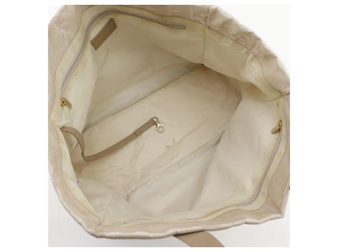 Chanel New Travel Line Nylon Canvas Tote Bag Braun Beige - Ansicht 6