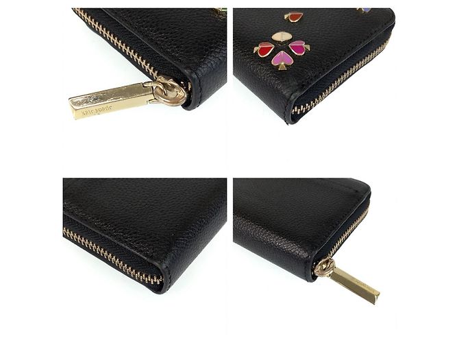 Portafoglio lungo in pelle Spade di Kate Spade Nero - vista 3