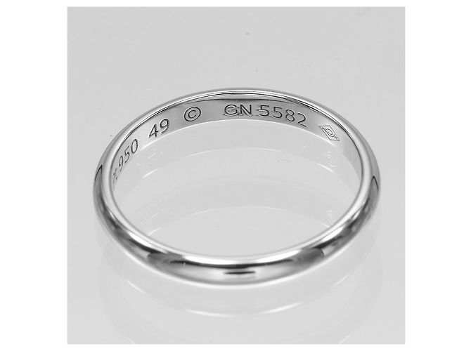 Anello da Sposa Cartier 1895 Pt950 Platino Taglia 49 Argento Metallico - vista 5