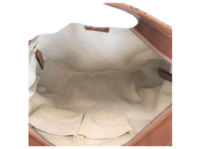 Borsa a Spalla Gucci GG Canvas Marrone Beige - vista 8