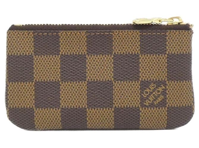 Louis Vuitton Pochette Cle Damier Münz- und Schlüsseletui Braun - Ansicht 2
