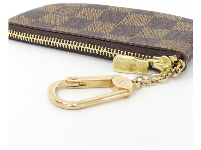 Louis Vuitton Pochette Cle Damier Münz- und Schlüsseletui Braun - Ansicht 4