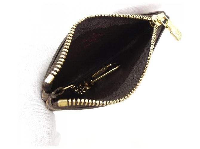 Louis Vuitton Pochette Cle Damier Münz- und Schlüsseletui Braun - Ansicht 6