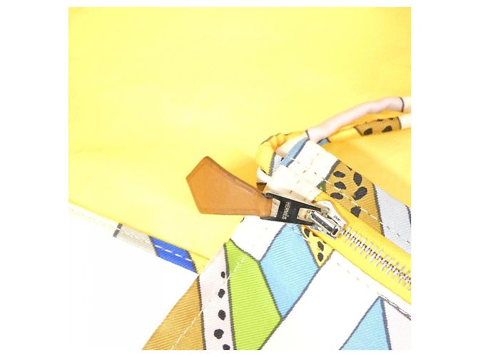 Hermès Bolsa de ombro Hermes ON A SUMMER DAY Silk Silky City MM Azul - vista 10