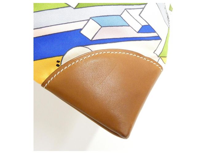 Hermès Bolsa de ombro Hermes ON A SUMMER DAY Silk Silky City MM Azul - vista 4