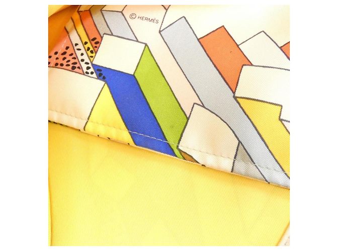 Hermès Bolsa de ombro Hermes ON A SUMMER DAY Silk Silky City MM Azul - vista 9