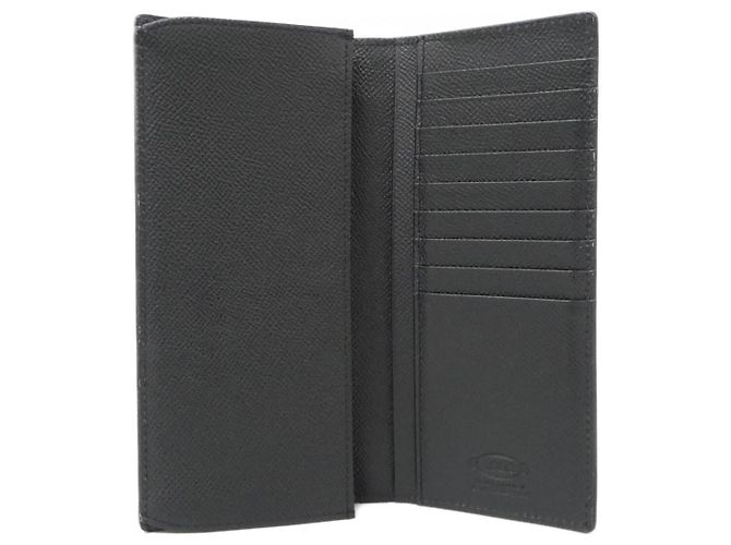 Tod's Portafoglio lungo bifold in pelle di vitello Tod’s Nero - vista 5