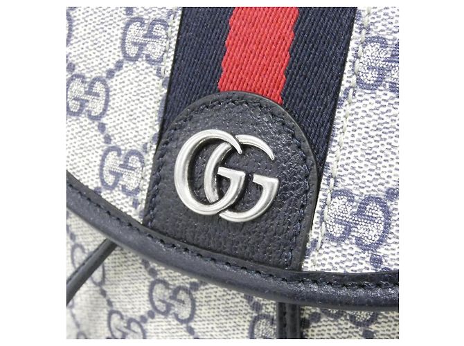 Gucci Ophidia GG Supreme Canvas Leather Backpack - view 4