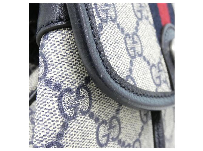 Gucci Ophidia GG Supreme Canvas Leather Backpack - view 5