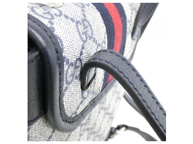 Gucci Ophidia GG Supreme Canvas Leather Backpack - view 6