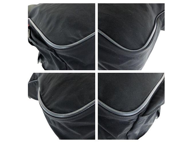 Prada Nylon Schultertasche Messenger Schwarz - Ansicht 3